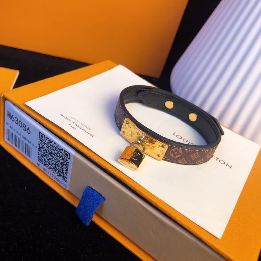 Louis Vuitton Monogram Lock Bracelet